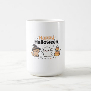 Café Caneca de Gato Kawaii Presente de Gata Bruxa de Ha