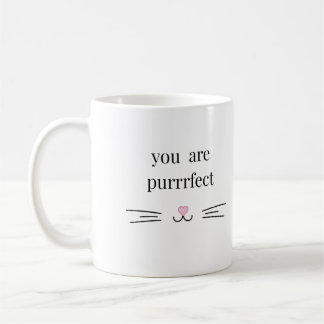 Café Caneca de gato perfeito para pais de gatos branca