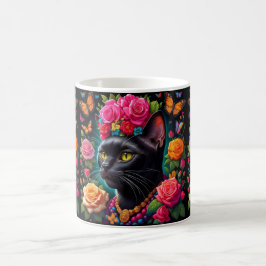 Café Caneca de gato preto!