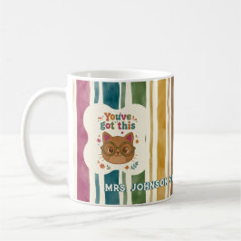 Café Caneca de Gato Professora Personalizada | Nome e S