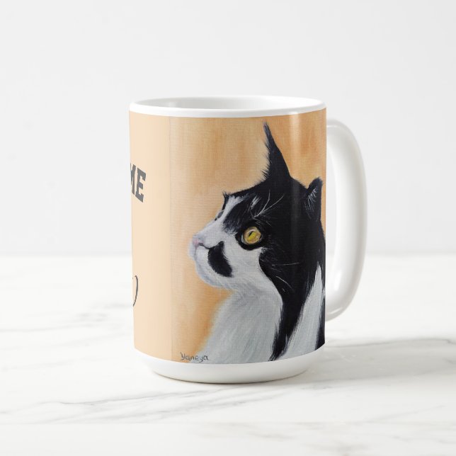 Café Caneca de gato que você me conquistou com miau (Frente Esquerda)