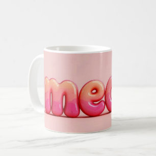 Café Caneca de Gato Rosa Mia.