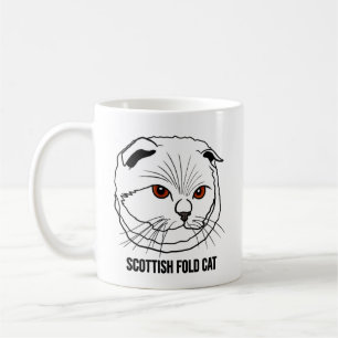 Café Caneca de Gato Scottish Fold