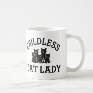 Café caneca de gato sem filhos