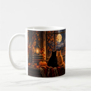 Café Caneca de Gatos Outono Gótico – Arte Aconchegante