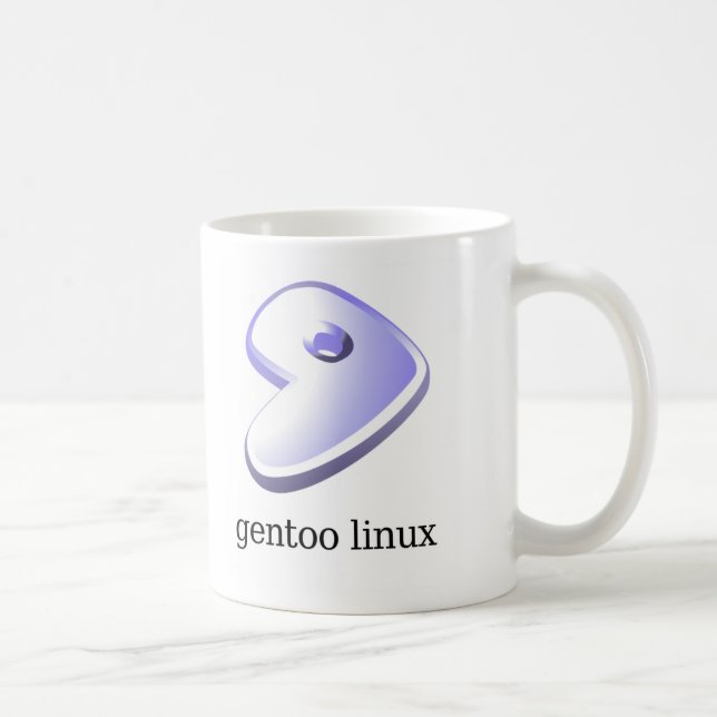 Café Caneca de Gentoo Linux (Direita)
