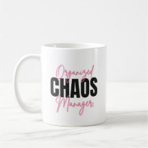 Caneca de Gerente de Caos Organizado Engraçado