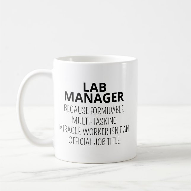 Café Caneca de Gerente de Laboratório, Presente de Gere (Esquerda)