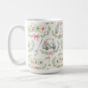 Café Caneca de Golfe e Mahjong