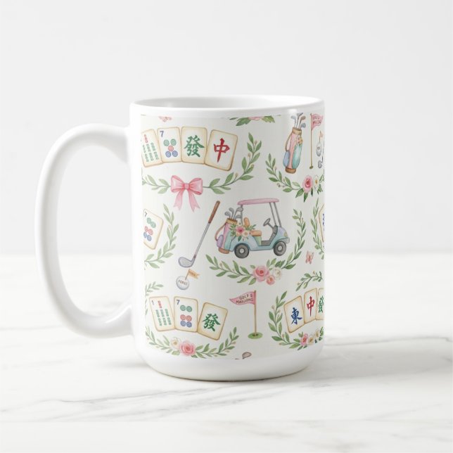 Café Caneca de Golfe e Mahjong (Esquerda)