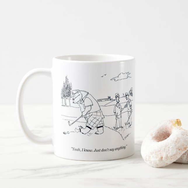 Café Caneca de Golfe Inicial (Com Donut)
