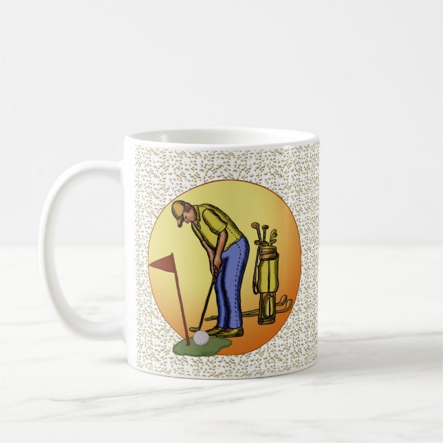 Café Caneca de Golfe Pai de Golfe Bandeira (Esquerda)