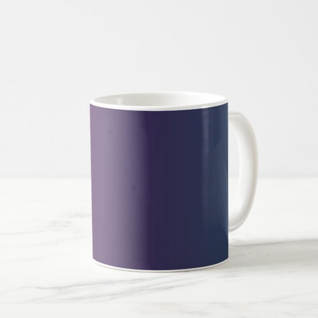 Café Caneca de Gradiente Ombre Roxo Azul - Elegante (Frente Esquerda)