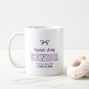 Café Caneca de Graduação com Ano Personalizado e Tipogr