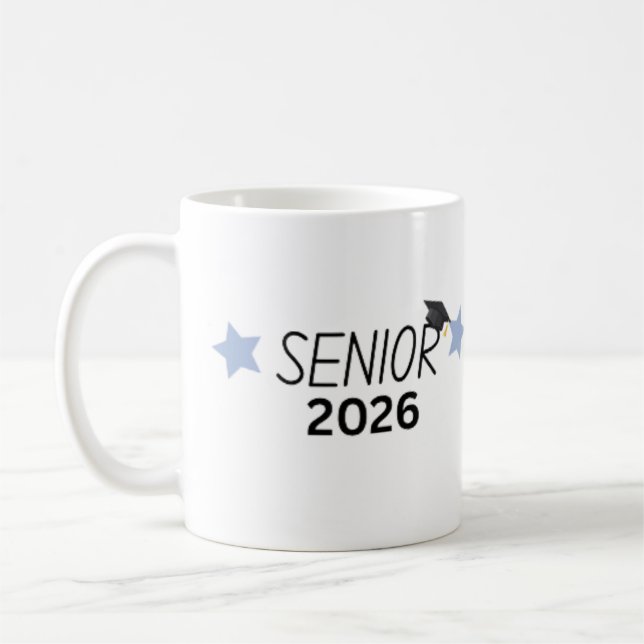 Café Caneca de Graduação Senior 2026 Presente da Turma  (Esquerda)
