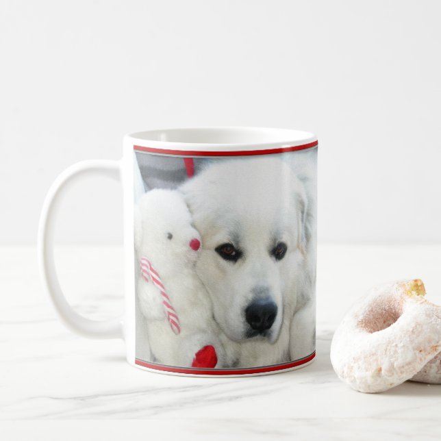 Café Caneca de grandes pyrenees (Com Donut)