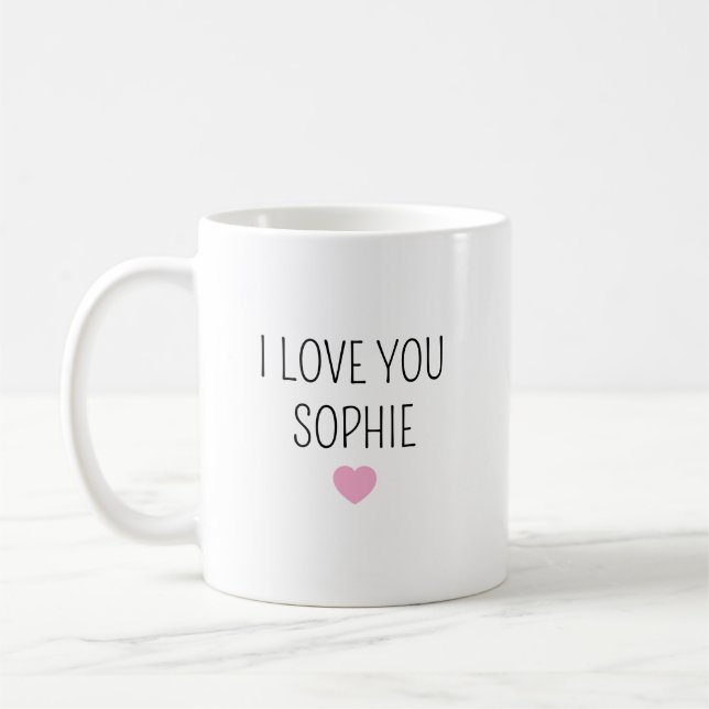 Café Caneca de grés personalizada para Mimi, nome perso (Esquerda)