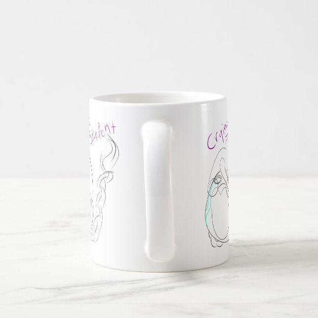 Café Caneca de grito do estudante universitário (Alça)
