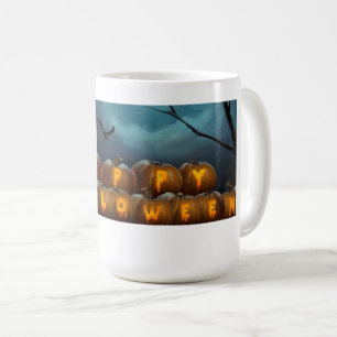 Café caneca de halloween