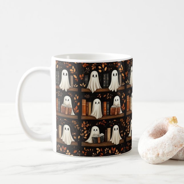 Café caneca de halloween (Com Donut)