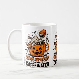 Café Caneca de Halloween Assustadora