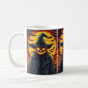 Café Caneca de Halloween Assustadora
