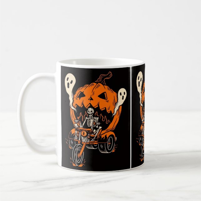 Café Caneca de Halloween Assustadora (Esquerda)