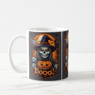 Café Caneca de Halloween Assustadora