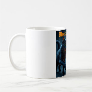 Café Caneca de Halloween Black Cat Energy 🎃
