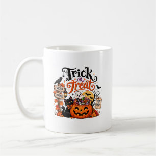 Café Caneca de Halloween de Abóbora 'Trick or Treat'