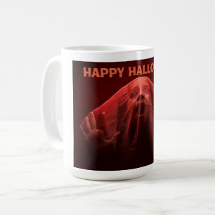 Café Caneca de Halloween do Fantasma com Véu Vermelho A