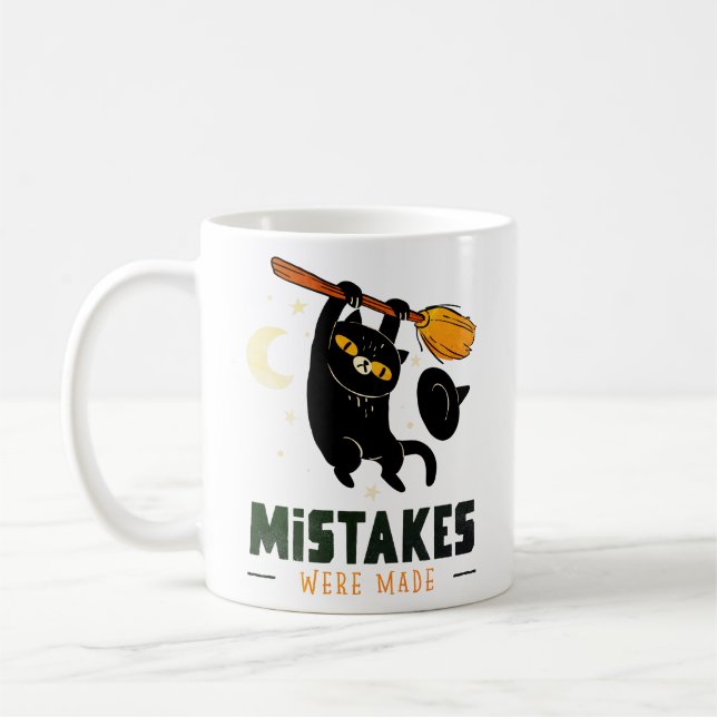 Café Caneca de Halloween Erros Foram Cometidos – Gato P (Esquerda)