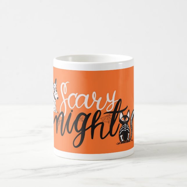 Café Caneca de Halloween Noites Assustadoras - Presente (Centro)