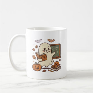 Café Caneca de Halloween Professor Fantasma Fofo Assust