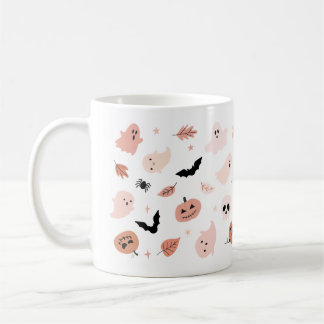 Café Caneca de Halloween Spooky - Abóbora, Espírito e D
