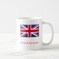 Caneca de hino nacional do Reino Unido