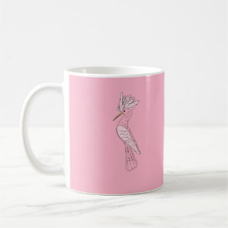 Café Caneca de hoopo rosa