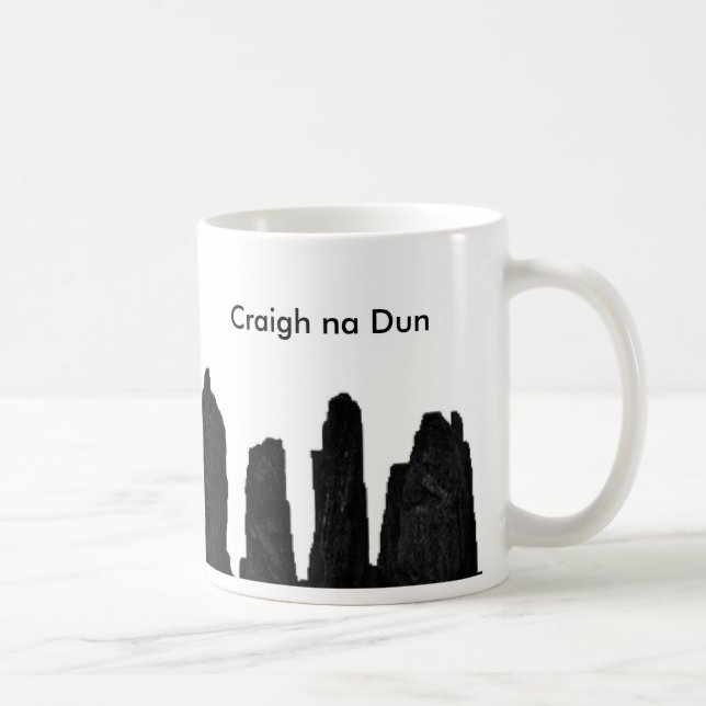 Café Caneca de Hugger da pedra do Dun do na de Craigh (Direita)