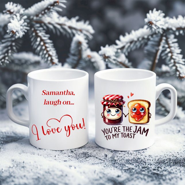 Café Caneca de Humor de Comida com Nome Personalizado M (Custom Name Food Humor Mug Best Love Gift Idea)