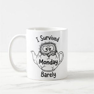 Café Caneca de Humor de Sobrevivência na Segunda-feira