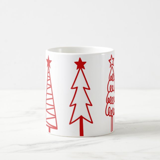 Café Caneca de ícones de árvore de Natal com alegria na (Centro)