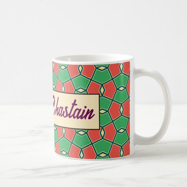 Café Caneca de Identidade com Padrão Z6 (Direita)