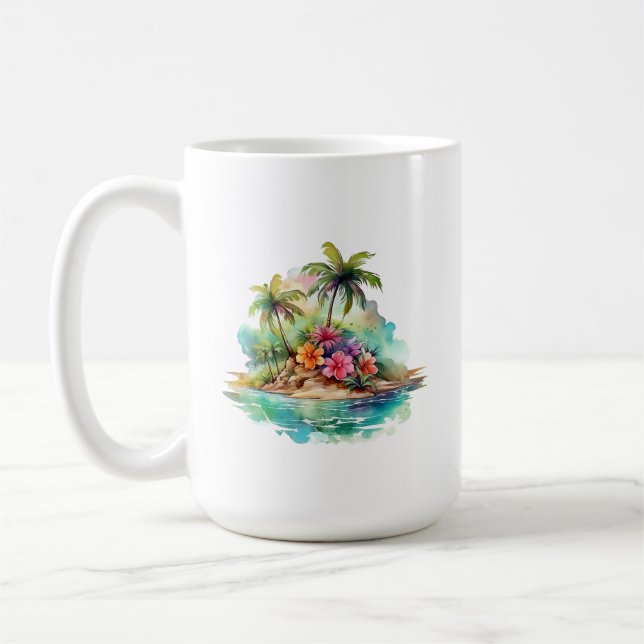 Café Caneca de Ilha Tropical (Esquerda)