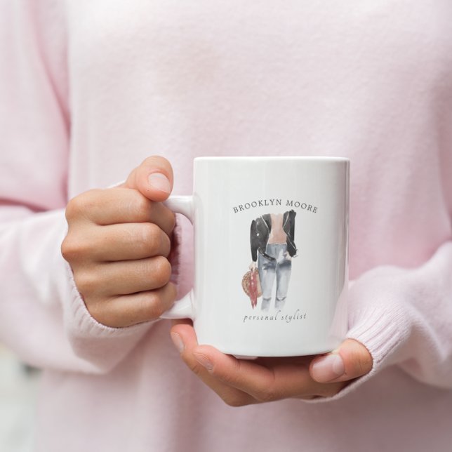 Café Caneca de Ilustração de Moda em Aquarela (Criador carregado)