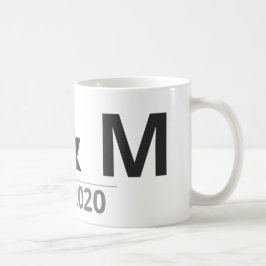 Café Caneca de iniciais personalizadas – Letras e Ano p