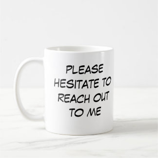 Café Caneca de Introvertido Engraçado "Hesite em Entrar