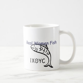 Café Caneca de Ithicus dos peixes das mulheres reais