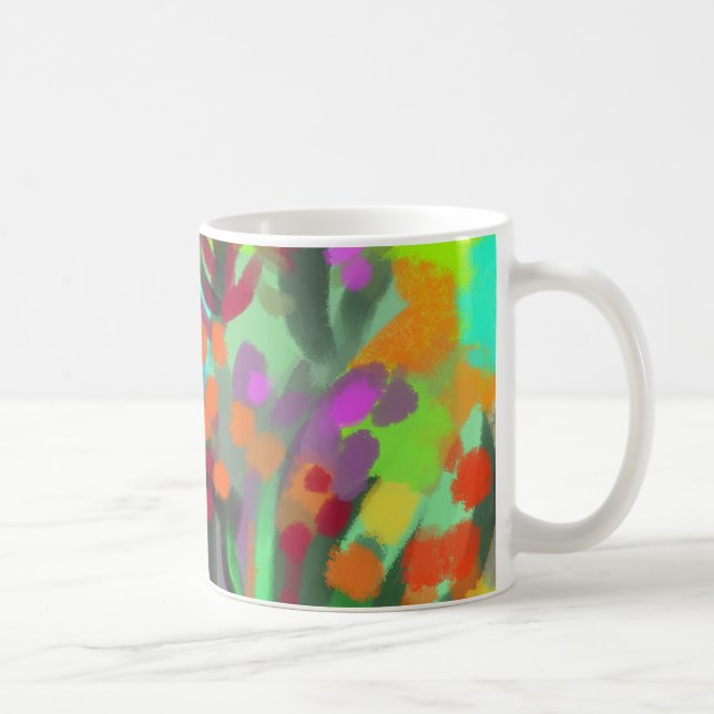 Café Caneca de jardim colorida (Direita)