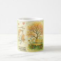 Caneca de Jardim de Menina Caprichosa e Gato Laran