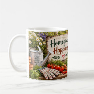 Café Caneca de jardinagem Felicidade Caseira